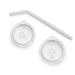 Munchkin  Sippy and Straw Lids for Miracle  360 Cups  3 Piece Set