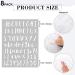 8 Sheets White 1 Inch Vinyl Cursive Alphabet Letter Sticker Set - Self-Adhesive Pantry Labels for Kitchen Containers, Scrapbooking - Grad Cap, Mailbox Signs - Jar Labels - Buy Online on SooperMarket.com