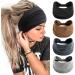 JSGHGDF Practical Headbands Woman Makeup and Washing Face Wide Headband Elastic Hairband for Woman Girls Skincare Headband Dark Grey - Buy Online on SooperMarket.com