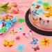 Caromoriber House 100 Pack Edible Butterfly Cupcake Toppers Wafer Paper Cake Dessert Toppers Edible Flowers and Butterflies for Cakes 3D Cake Butterfly Topper for for Birthday Party - Buy Online on SooperMarket.com