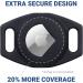 GoTags Engraved Airtag Dog Collar Holder - Personalized Slide On Tag for GPS Tracker - Customizable Pet ID Case - Track Dogs with Apple iPhone - Small Size - Buy Online on SooperMarket.com
