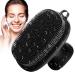 Soft Silicone Face Scrubber 2.6x2.6" Manual Face Scrubber Exfoliator Waterproof Facial Cleansing Brush Non Slip Face Brush with Handle