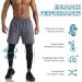 WIRIST 2 in 1 Running Pants for Men - Grey X-Large | Workout Compression Gym Athletic Shorts Leggings with Pocket - Buy Online on SooperMarket.com