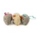 SmartyKat (3 Count) Skitter Critters Catnip Cat Toys - Gray/Cream, 3 Count (Pack of 1)