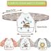 Shop LISOPO Baby Bibs - Waterproof Sleeved Bibs for 6-36 Months | 3pcs Washable & Durable - Buy Online on SooperMarket.com