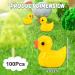 100Pcs Mini Resin Ducks Realistic Micro Landscape Ornament | Cute Baby Bath Toy | Aquarium & Dollhouse Decor - Yellow - Buy Online on SooperMarket.com