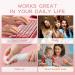 Medium Long Square Pink White Gradient Press on Nails | Full Cover Fake Nails for DIY Manicure | Christmas Nail Art Tips - Buy Online on SooperMarket.com