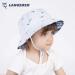 LANGZHEN Baby Girls Sun Protection Hat with Chin Strap - Light Blue Fish Design | Adjustable Toddler Kids Wide Brim Summer Play Hat for 4-8 Years - Buy Online on SooperMarket.com