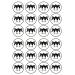 24 Black Bow Heels Cupcake Toppers High Heels Cake Edible Premium Thickness SWEETENED Vanilla Wafer Rice Paper Discs Cake Decorations