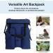 JJRING Heavy Duty Plein Air Artist Backpack - Blue | Art Supply Tote Bag for 18x24 Drawing Boards - Buy Online on SooperMarket.com
