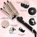 5 Barrel Hair Crimper Iron - 0.6 Inch Ceramic Tourmaline Curling Wand for Perfect Waves - Dual Voltage International Shipping - Buy Online on SooperMarket.com