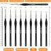 SN NJDF Miniature Detail Paint Brushes Set - 9pcs for Fine Art, Detailing, Model Painting - Acrylic, Watercolor, Oil - Warhammer 40k - Buy Online on SooperMarket.com