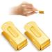 Vercanmonth 2 piece brass pet training clicker signaling cricket clicker metal dog clicker for puppy cats trainer pet owners (gold)