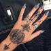 Black Henna Temporary Tattoo Stickers - Lace Pattern Body Art Design for Women - Waterproof and Sexy Mandala Flower Fake Tattoos - 6 Sheets - Buy Online on SooperMarket.com