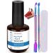 LOUINSTIC Gel Nail Polish Remover - Gel Remover No Need to Soak or Wrap Quickly Remove Gel Nail Polish in 2-5 Minutes Professional Gel Polish Remover Kit Comes with Colorful Nail File Pusher