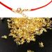 1000 PCS Clamshell Crimp Fold Over Cord Ends - DIY Jewelry Making Cord Tips in Gold, Silver, Gun Black, Bronze, and Rose Gold - Buy Online on SooperMarket.com