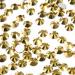 qiipii 400pcs SS30 Mine Gold Nail Rhinestones Bulk Metallic Golden Nail Art 6mm Flatback Round K9 Glass Gems Beads Stones Diamonds Nail Charms Glue Fix for Nails Eyes Makeup Jewels Crafts Clothes DIY SS30 Golden