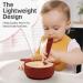 Silicone Baby Bowl with Suction - Food Grade BPA-Free Toddler Weaning Bowl in Red - Buy Online on SooperMarket.com
