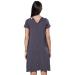 HAPPY MAMA. Women's Labor Delivery Hospital Gown Breastfeeding Maternity. 434p 14-16 Graphite With Dots