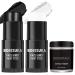 BOBISUKA Black White Face Paint Stick with Setting Powder Set Eye Black Sticks for Sports Body Paints for Clown Skeleton Vampire Skull Cosplay Special Effects Costume SFX Halloween Makeup Kit Black White with Setting Powder