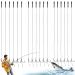 GZLCEU 18 pieces 6#/8#/10#stainless steel fishing hook carp hooks leader braided cord beautiful handmade carp and fishing accessories