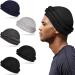 5 Pcs Turban for Men Turban Halo Turban for Men Vintage Twist Head Wraps for Men Stretch Modal and Satin Turban Scarf Tie for Hair (Large)