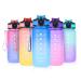 ROISDIYI Kids Water Bottle for School with Straw  20 OZ Motivational Water Bottle BPA-Free Reusable Leak-proof Water Bottles with One-handed Opening Straw Lids  Anti-dust Spout Cover (Blue) blue -blue