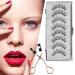 Magnetic Eyelashes without Eyeliner Reusable False Lashes Natural Look 3D Effect Waterproof Fake Eyelash Set with Applicator Noir