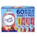 Crystal Light Sugar-Free, Lemonade, Fruit Punch, Raspberry Lemonade and Wild Strawberry On-The-Go Powdered Drink Singles Mix Variety Pack, 60 Count, Each Packet Dissolves into any 16.9 oz. Packaged by TOOZOON