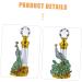 Angoily Perfume Bottle Essential Oil Bottle Glass Vintage Travel Vial 14x4x3cm Green - Buy Online on SooperMarket.com