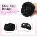 REECHO 2 PCS Mini Claw Clip in Messy & Cat Ears Hair Bun Extensions Wig Accessory Updo Hairpieces for Women Girls (Pack of 2-3.5" Wavy Natural Black) Pack of 2 - 3.5" Wavy Natural Black - Buy Online on SooperMarket.com