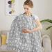 Yoofoss Silent Scarf & Cotton Shut-Up Apron - Multi-Purpose Breastfeeding Cover Privacy Screen & Nut Cover Cloth (100x65 cm Gray) - International Shipping Available - Buy Online on SooperMarket.com