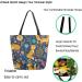 Cute Forest Fox Floral XL Canvas Tote Bag for Gym, Beach & Travel - Buy Online on SooperMarket.com