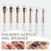Buy Acrylic Nail Brush Size 10 - 100% Real Kolinsky Nail Art Brush for Professional & DIY Use | Perfect for Acrylic Powder Application - Buy Online on SooperMarket.com