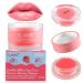 Lip Scrub,Double Effect Lip Sleeping Mask, Lip Treatment,Strawberry Overnight Moisturizing Repairing Lips Mask, Sleeping Lip Balm, Peeling Lips, Lip Primer, Chapped Skin, Lip Repair Balm (Strawberry)