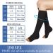 Evolyline 3 Couple Compression Stockings for Men & Women - Medical Support Socks for Leg Pain Varicose Veins & Thrombosis - Open Lace Design - Black S-M - Buy Online on SooperMarket.com