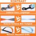 Demigreat 1.5m/3m/5m Dog Drag Line - Robust Long Leash with Padded Handle for Small to Large Dogs | Training Leash in Orange - Buy Online on SooperMarket.com