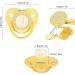 Marhynchus Gold Baby Pacifier & Clip - Soft Silicone Ergonomic for 6-18 Months (Letter J) - Buy Online on SooperMarket.com