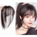 ANGGREK Dark Brown Bangs Hair Clip Lifelike Refine Facial Contour Air Bangs 3D Real Human Hair Bangs Clip in Hair Extensions for Women Girls Daily Wear - Buy Online on SooperMarket.com