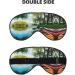 Lake with Boats Canoes Eye Mask | Soft Breathable Travel Sleep Patch for Relaxation - Buy Online on SooperMarket.com