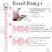 Silicone Pacifier Clip for Boys Girls in Quartz Pink | Binky Holder Strap for Baby Shower | Flexible Texture for Safety and Style - Buy Online on SooperMarket.com