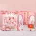 Cute Snack Pillow Bunny Plush Toy - Kawaii Rabbit Pudding Pillow with Removable Bunny Dolls - Creative Gift for Kids - 8 Sakura Bunnies - Buy Online on SooperMarket.com