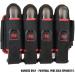 Empire Omega Paintball 4 Pod Harness Black/Red - Hook & Loop Strap Pack - Buy Online on SooperMarket.com