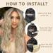 ALXNAN Clip in Long Wavy Synthetic Hair Extension 20 Inch Dirty Blonde - 4PCS Thick Double Weft Hairpieces for Women - Buy Online on SooperMarket.com
