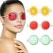 Gel Eye Mask for Dark Circles and Puffiness Cold/Hot Packs Reusable Cute Cooling Ice Eye Masks Relief Migraine Eyes Swollen Soft & Non Toxic Suitable for Kids Woman and Man(3 Pack) Round