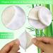 PINOWU 16 Pack Reusable Bamboo Makeup Remover Pads with Laundry Bag - Organic Cotton Rounds for Facial Cleansing - Chemical-Free Bamboo Velour - White - Buy Online on SooperMarket.com