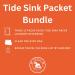Buy Tide Sink Travel Packets Bundle - 3 Packs with Clear Toiletry Bag & Packing List | 11-in-1 Travel Essentials Kit - International Shipping Available - Buy Online on SooperMarket.com