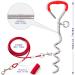 JETOP Heavy Duty Dog Stake & 10 ft Dog Chains Steel Spiral Ground Dog Spike for Outdoor Yard and Camping Dog Camping Accessories for Puppy Pet and Medium Dogs (176 lbs of pull) (Red) - Buy Online on SooperMarket.com
