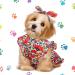 Frienda Cat and Dog Princess Floral Dress Set with Headband, Red and Yellow Floral Dress (M) - Spring/Summer Holiday Fashion - Buy Online on SooperMarket.com