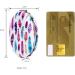 YTZJ Shatterproof Compact Mirror for Travel, Double-Sided Oval Makeup Mirror with Distortion-Free Feather Pattern - Perfect for Women and Girls - Buy Online on SooperMarket.com